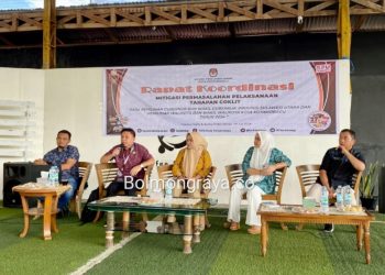 Komitmen Sukseskan Pilkada, Disdukcapil Kotamobagu Hadiri Rakor KPU