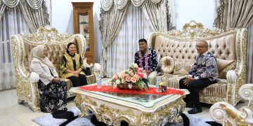 Asripan Nani Sambut Kunjungan Asisten Khusus Menhan RI Mayjen TNI Purnawirawan Yulius Selvanus Komaling