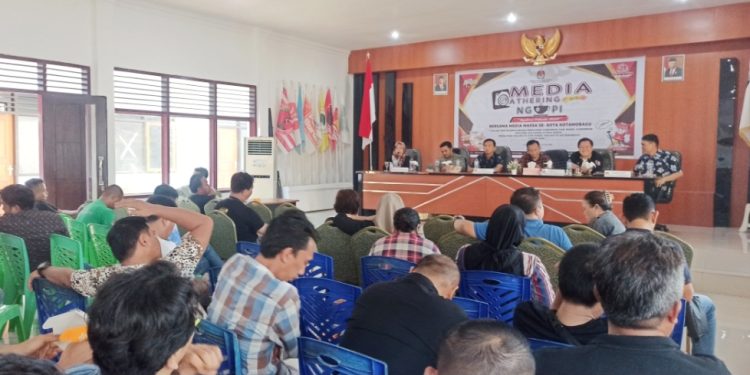 ‘Ngopi’ Pilkada 2024, KPU Kotamobagu Ajak Insan Pers Sukseskan Tahapan Pilkada 2024