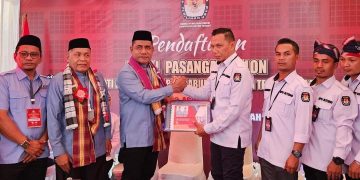 Pasangan ADIL Resmi Mendaftar di KPU Buteng 