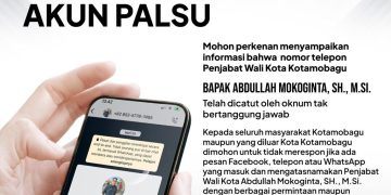 Nomor Telepon Pj Wali Kota Abdullah Mokoginta Dicatut, Masyarakat Diminta Tidak Merespon