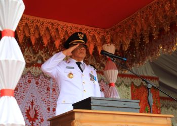 Bertindak Irup, Abdullah Mokoginta Pimpin Upacara HUT Kemerdekaan RI ke 79 di Kota Kotamobagu