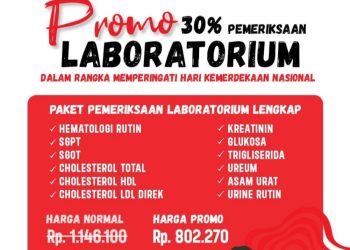 Semarak HUT Kemerdekaan RI ke – 79, RSUD Kotamobagu Diskon Harga Pemeriksaan Laboratorium