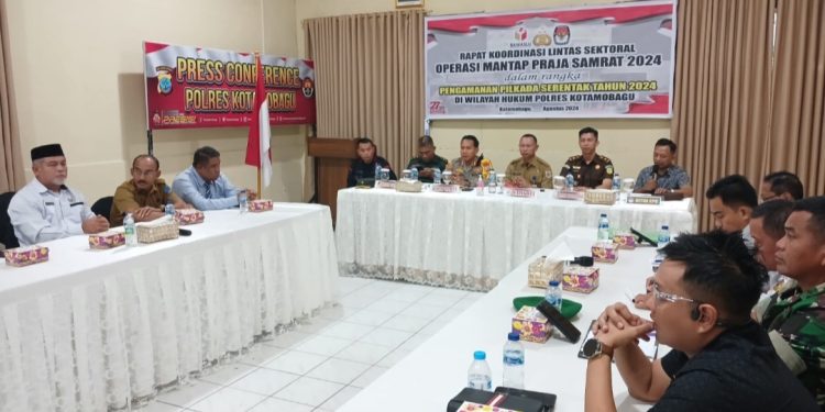 Asisten I Pemkot Kotamobagu Hadiri Rakor Pengamanan Pilkada 2024