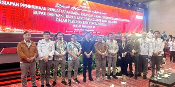 Matangkan Persiapan Tahapan Pencalonan, KPU Boltim Ikuti Rakornas Bersama KPU RI