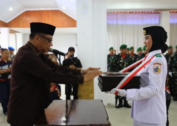Jelang HUT Kemerdekaan RI ke 79, Pemkot Gelar Upacara Pemindahan  Bendera Merah Putih