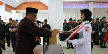 Jelang HUT Kemerdekaan RI ke 79, Pemkot Gelar Upacara Pemindahan Bendera Merah Putih