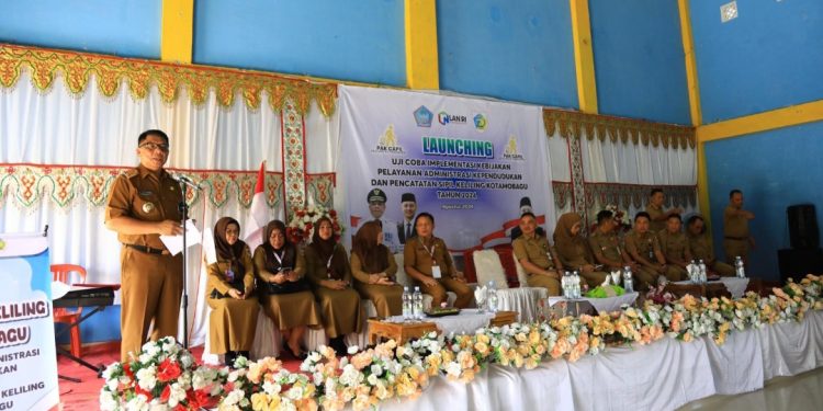 Abdullah Mokoginta Launching Pak Capil Keliling