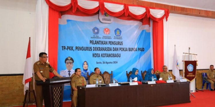 Hadiri Pelantikan, Abdullah Mokoginta Pesan Hal ini ke Pengurus TP PKK, Dekranasda dan Pokja Bunda PAUD