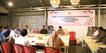 Pj Wali Kota Abdullah Mokoginta Pimpin Rapat Forkompinda