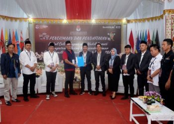 Hari Terakhir, KPU Boltim Terima Dokumen Pendaftaran Paslon Sachrul-Rusmin