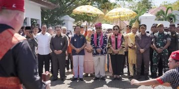 Pj Jusnan Sambut Kunker Asisten Khusus Menhan di Bolmong