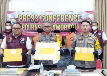 Bongkar Sindikat Narkotika Lintas Provinsi, Satresnarkoba Polres Kotamobagu Amankan Tiga Tersangka