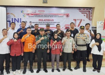 Penguatan Kelembagaan, BPBD Kotamobagu Gelar Pelatihan Mitigasi Bencana