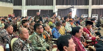 Bersama Kada se Indonesia, Abdullah Mokoginta Hadiri Rakornas Bawaslu RI