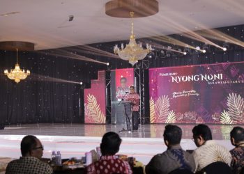 Pj Wali Kota Abdullah Mokoginta Hadiri Malam Grand Final Nyong Noni Sulut 2024