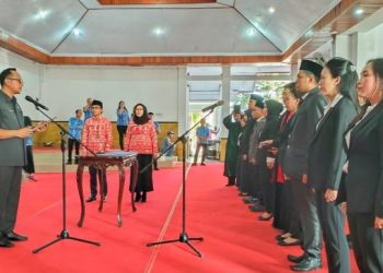 Sofyan Mokoginta Lantik Puluhan Pejabat Auditor Lingkup Pemkot Kotamobagu