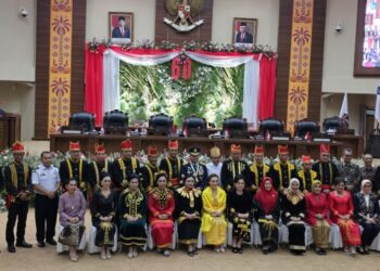Pj Wali Kota Kotamobagu Hadiri Paripurna DPRD Dalam Rangka HUT Provinsi Sulut ke 60