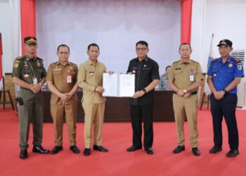 Kerjasama Penanganan Kebakaran, Pemkot Kotamobagu-Pemkab Bolmong Teken Nota Kesepakatan