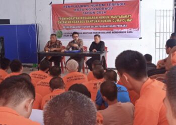 Sasar Warga Binaan, YLBH BMR Gelar Penkum Terpadu di Rutan Kotamobagu