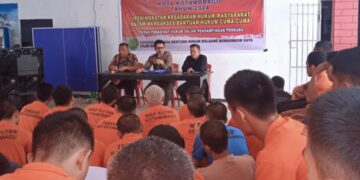 Sasar Warga Binaan, YLBH BMR Gelar Penkum Terpadu di Rutan Kotamobagu