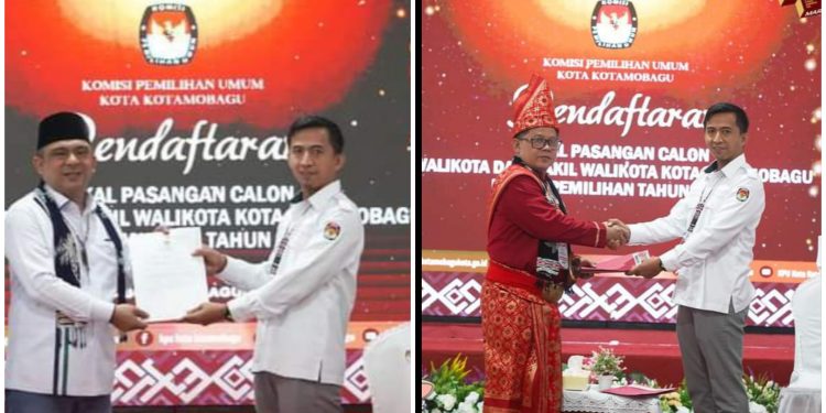 Hari Terakhir, KPU Kotamobagu Terima Dua Dokumen Pendaftaran Bapaslon Wali Kota dan Wakil Wali Kota