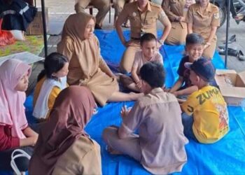 Penanganan Pasca Kebakaran, DP3A Gelar Trauma Healing untuk Anak-anak Korban Terdampak