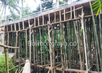 Rampung Waktu Dekat, Proyek Jembatan Penyeberangan Sungai Kopandakan Satu Terus Dipacu