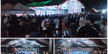 Sajikan Hiburan Menarik, Warga Apresiasi Turnamen Tinju Kodim 1303/Bolmong