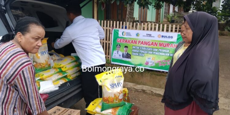 Gandeng Perum Bulog, DKP Kotamobagu Gelar GPM di Desa Bilalang Dua