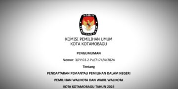 KPU Kotamobagu Resmi Buka Pendaftaran Pemantau Pemilihan, Berikut Syarat dan Ketentuannya