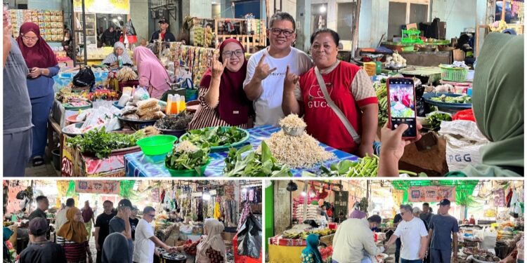Serap Aspirasi Pedagang, Nayodo Koerniawan Blusukan ke Pasar 23 Maret Kotamobagu