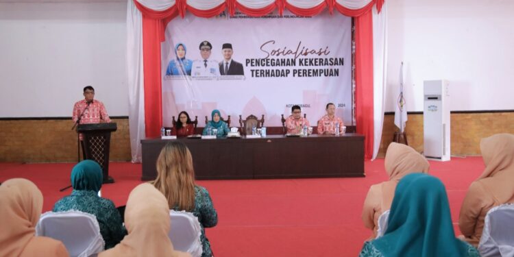 Dibuka Wali Kota, Pemkot Kotamobagu Gelar Sosialisasi Pencegahan Kekerasan Perempuan