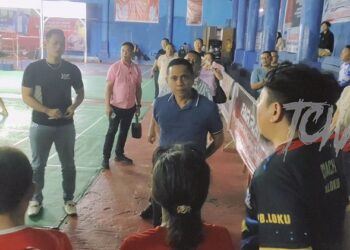 Didampingi Michael Bibisa, Dokter Weny Gaib Serap Aspirasi Atlet Bulutangkis Kotamobagu