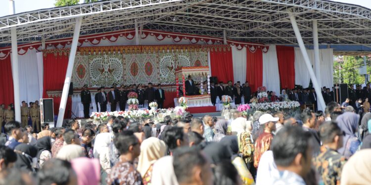 Pimpin Upacara Peringatan Hari Pahlawan, Abdullah Mokoginta Bacakan Sambutan Mensos RI