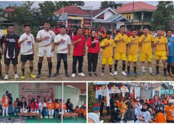 Hadiri Pembukaan Sepak Bola Mini, STA Disambut Hangat Warga Perum Pobundayan