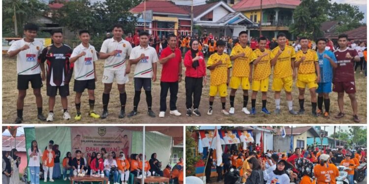 Hadiri Pembukaan Sepak Bola Mini, STA Disambut Hangat Warga Perum Pobundayan