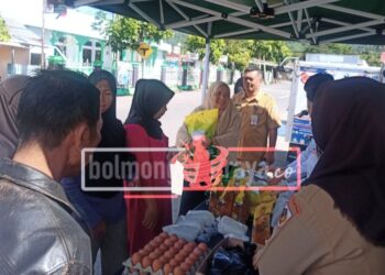 Jaga Stabilitas Harga, DKP Kotamobagu Gelar Gerakan Pangan Murah di Kelurahan Mongkonai
