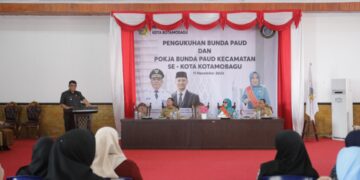 Pj Wali Kota Hadiri Pengukuhan Pokja PAUD se Kecamatan Kotamobagu