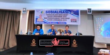 Pastikan Tepat Sasaran, Disdik Kotamobagu Gelar Sosialisasi Pengelolaan BOSP