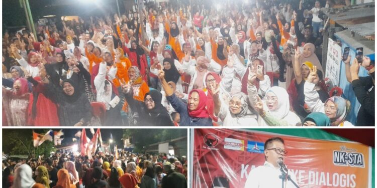Gema Kemenangan Warnai Kampanye Dialogis NK-STA di Kelurahan Motoboi Kecil