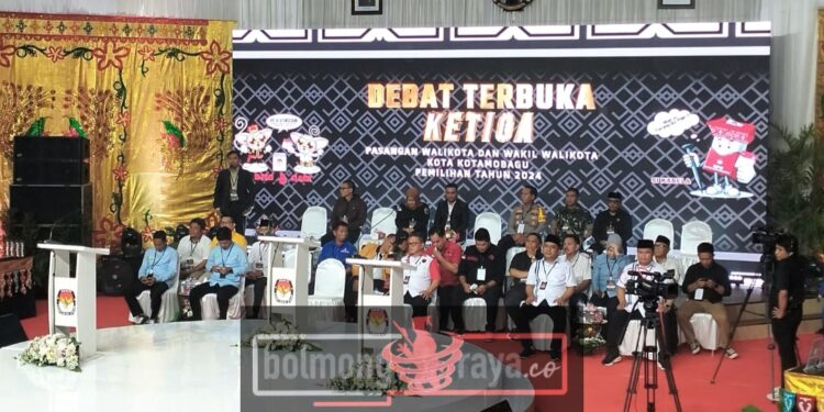 KPU Kotamobagu Gelar Debat Publik Terakhir Paslon Wali Kota dan Wakil Wali Kota