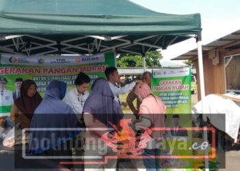 Stabilisasi Pasokan dan Harga Pangan, DKP Kotamobagu Gelar GPM di Kelurahan Kotobangon