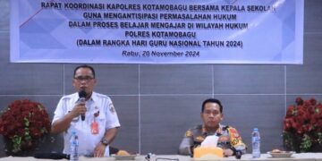 Bahas Hal ini, Disdik Gelar Rakor Bersama Polres Kotamobagu