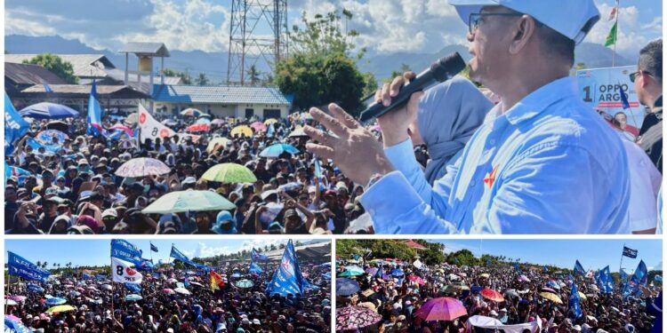 Kemenangan Didepan Mata, Ribuan Militan Padati Lokasi Kampanye Akbar OPPO-ARGO