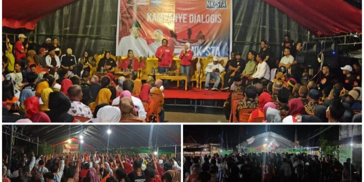 Dihadiri Ribuan Pendukung, NK-STA Tutup Agenda Kampanye di Desa Poyowa Besar Bersatu