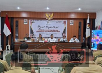 Persiapan Distribusi Logistik Pilkada, KPU Kotamobagu Rakor Bersama Unsur Terkait