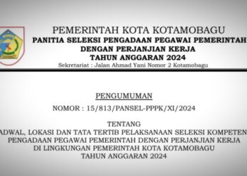 Berikut Jadwal, Lokasi dan Tatib Pelaksanaan Uji Kompetensi PPPK Pemkot Kotamobagu