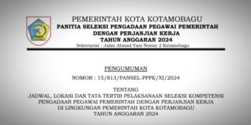Berikut Jadwal, Lokasi dan Tatib Pelaksanaan Uji Kompetensi PPPK Pemkot Kotamobagu