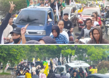 Puluhan Ribu Masyarakat Kotamobagu Rayakan Kemenangan The Winner